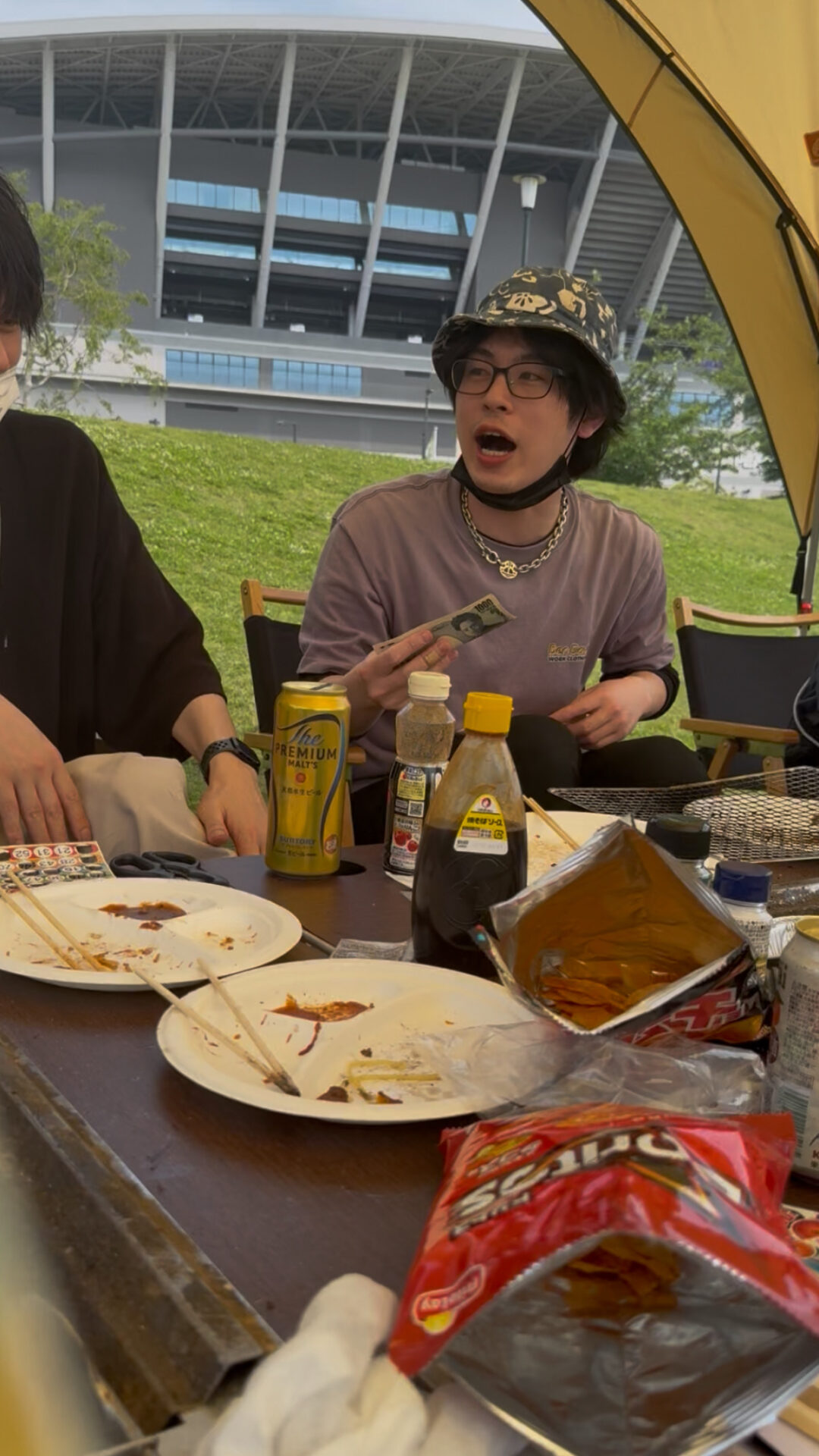 BBQ inエディオンピースウイング川沿い4