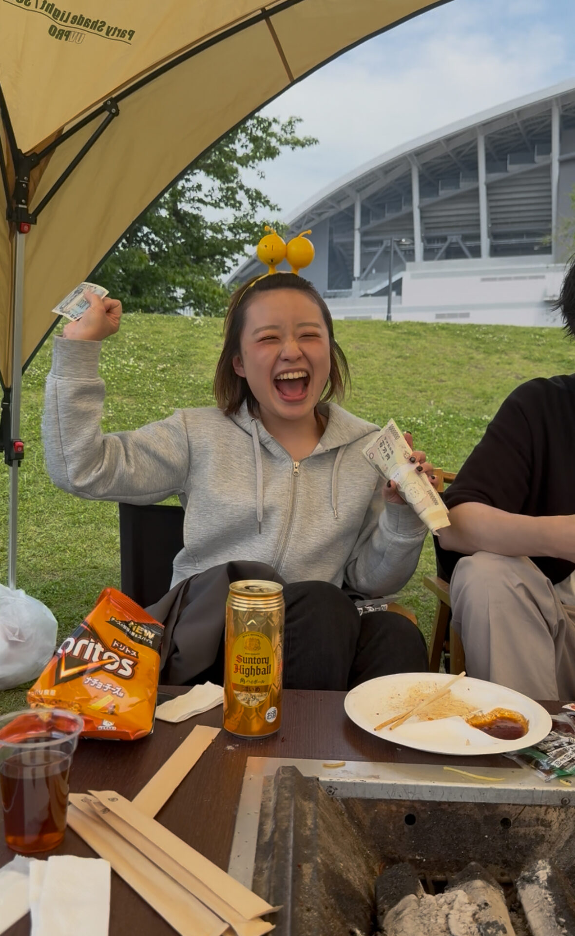 BBQ inエディオンピースウイング川沿い4