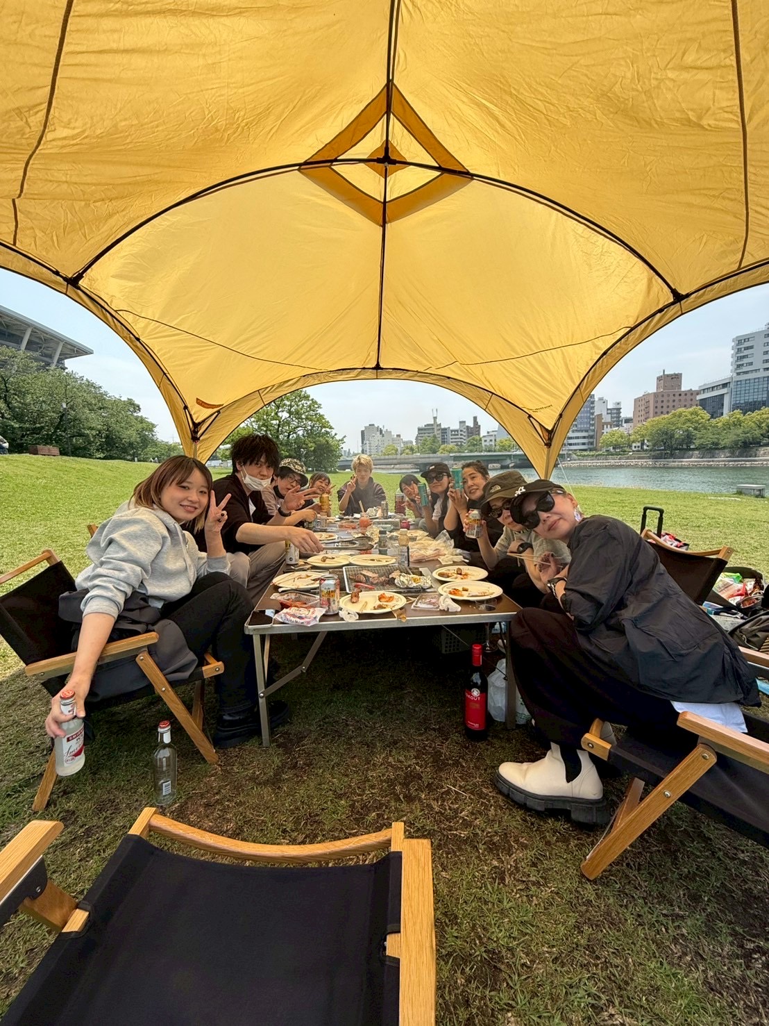BBQ inエディオンピースウイング川沿い2