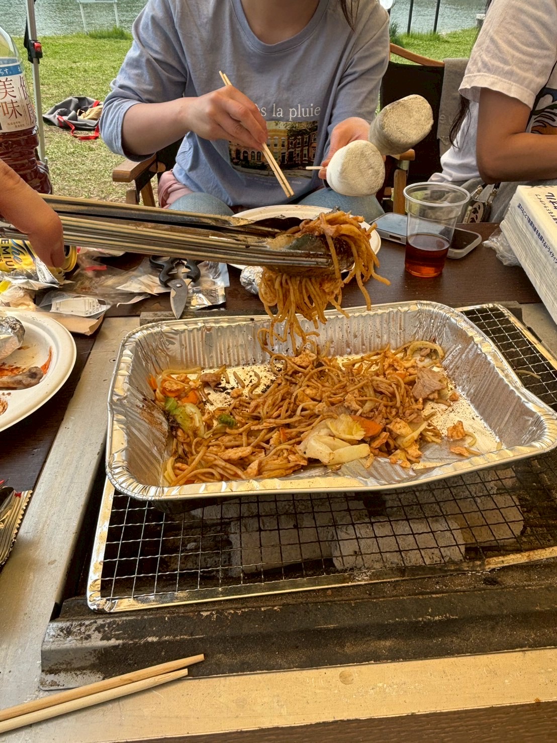 BBQ inエディオンピースウイング川沿い2
