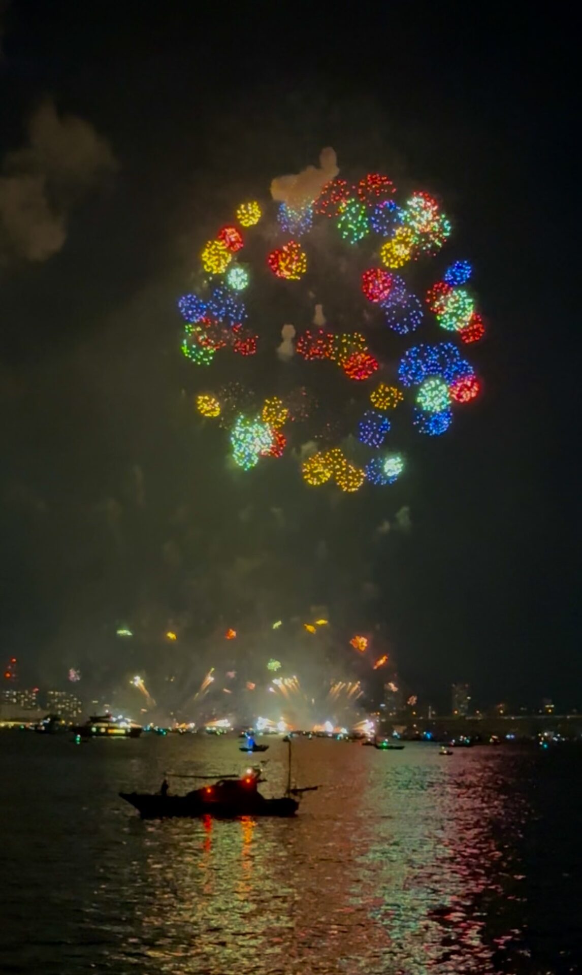 フェリーからの花火